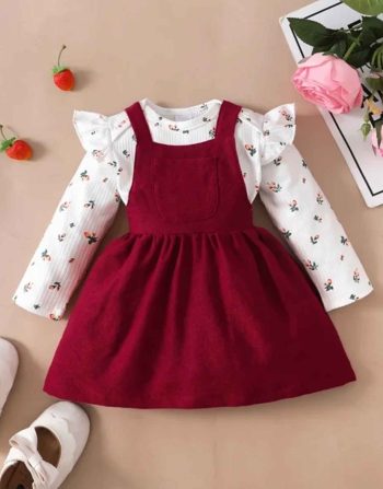 Robe Princesse Bébé 2 Pièces, Barboteuse Et Jupe, 0-18 Mois