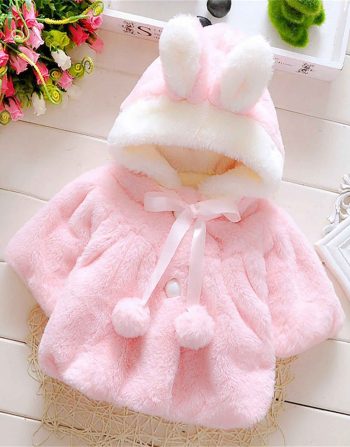 Pull À Capuche Oreille De Lapin Bébé Fille