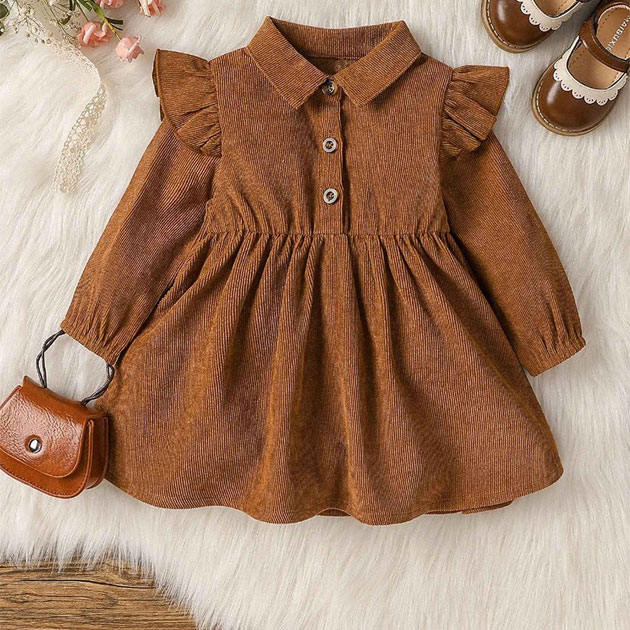 Robe Manches Longues Bébé Fille